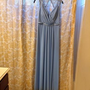 David's Bridal Bridesmaids dress in Ice Blue